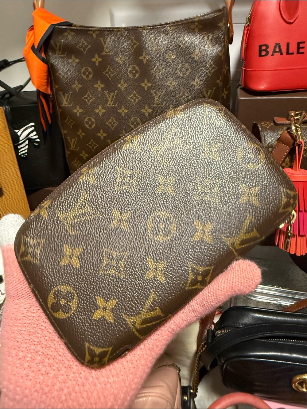 Louis Vuitton Monogram Canvas wallet in Brown and Gold